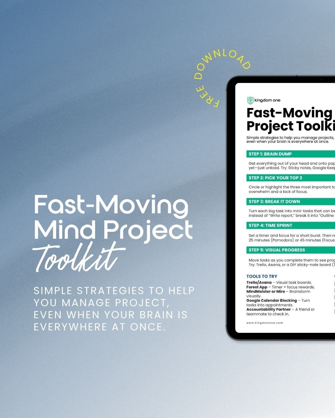 Fast-Moving Mind Project Toolkit