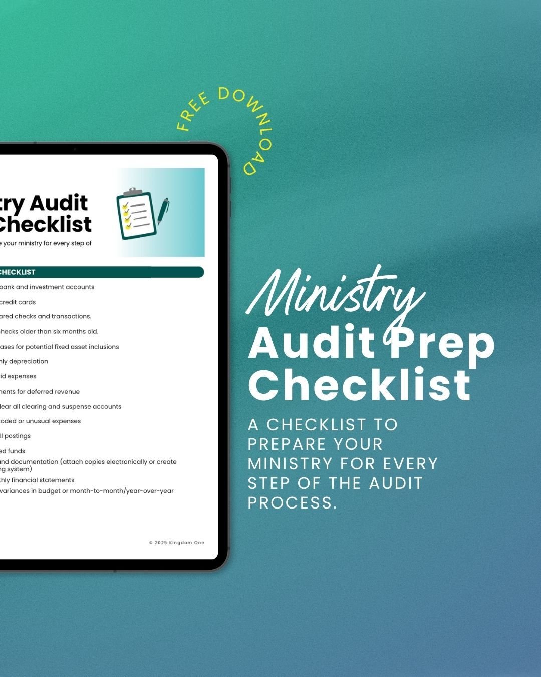 Audit Prep Checklist